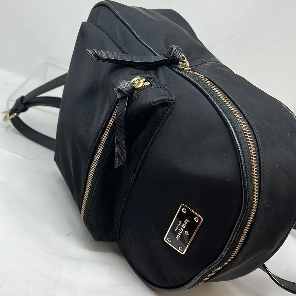 Kate Spade Bradley Wilson Road Backpack Black Nylon Carry On Bag